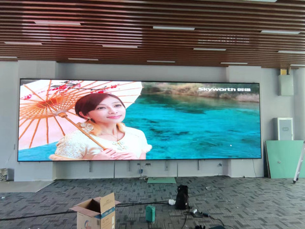 麦积P1.53led小间距屏安装案例